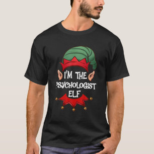 Christmas Elf Pajama I'm The Psychologist Elf Chri T-Shirt