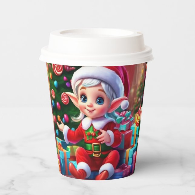 Christmas Elf Paper Cups (Front)