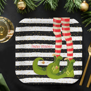 Christmas Elf Paper Plate