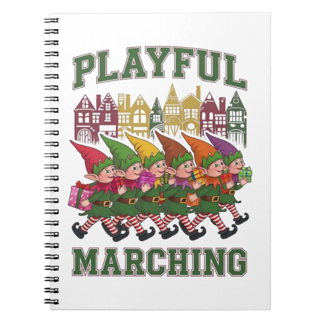 Christmas Elf Parade Notebook (Front)