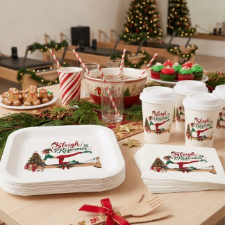 Christmas Elf Pilates Reformer Paper Plate
