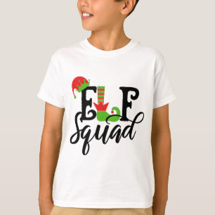 Christmas Elf Team Cute Kids Holiday Fun T-Shirt