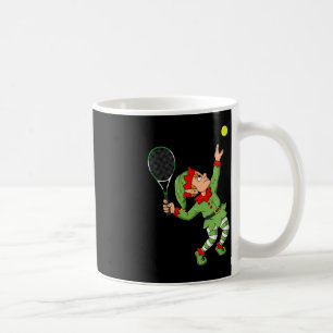 Christmas Elf Tennis Fun Boys Girls Kids Teens Xma Coffee Mug