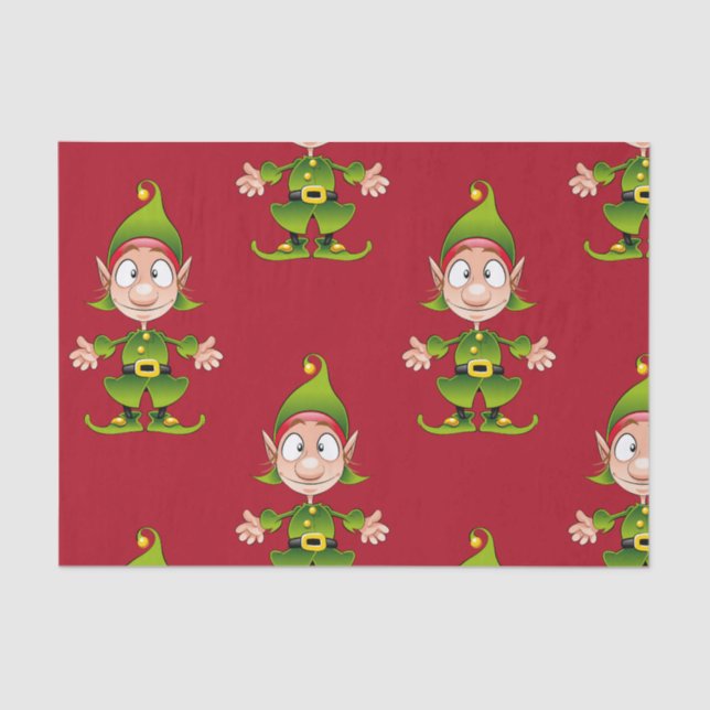 Christmas Elf   Tissue Paper (Front)