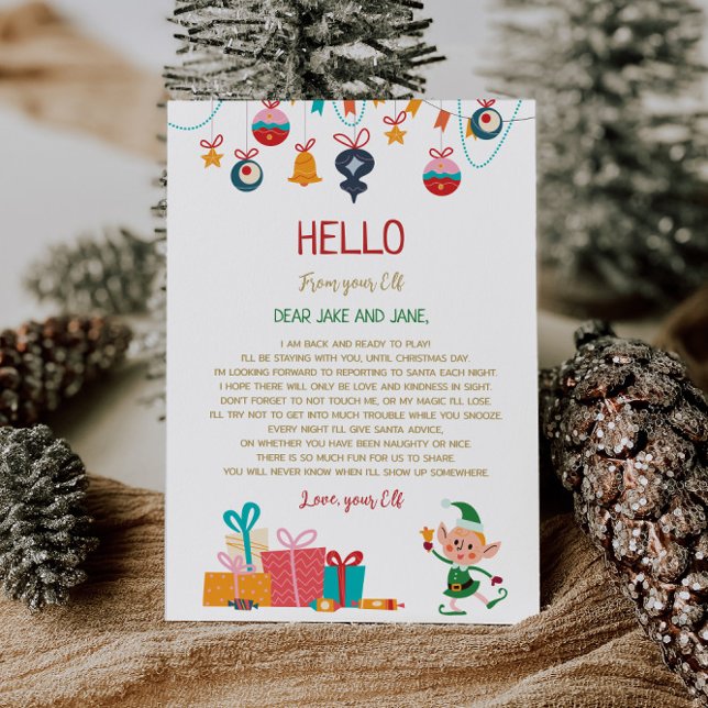 Christmas Elf Welcome Letter  Invitation (Creator Uploaded)