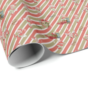 Christmas Elf Wrapping Paper from Santa Claus
