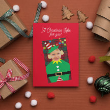 Christmas Elfie Personalised Photo Christmas