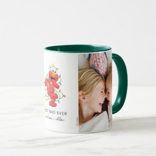 Christmas Elmo Best Dad - Photo Mug