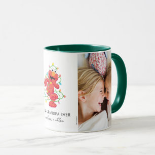 Christmas Elmo Best Grandpa - Photo Mug