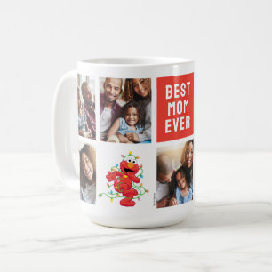 Christmas Elmo   Best Mum - Photo Collage Coffee Mug