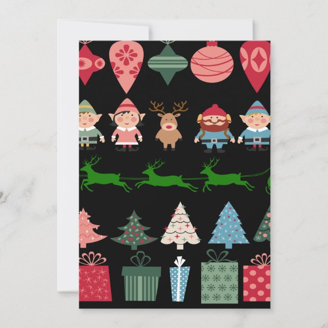 Christmas Elves and More Invitation (Front)