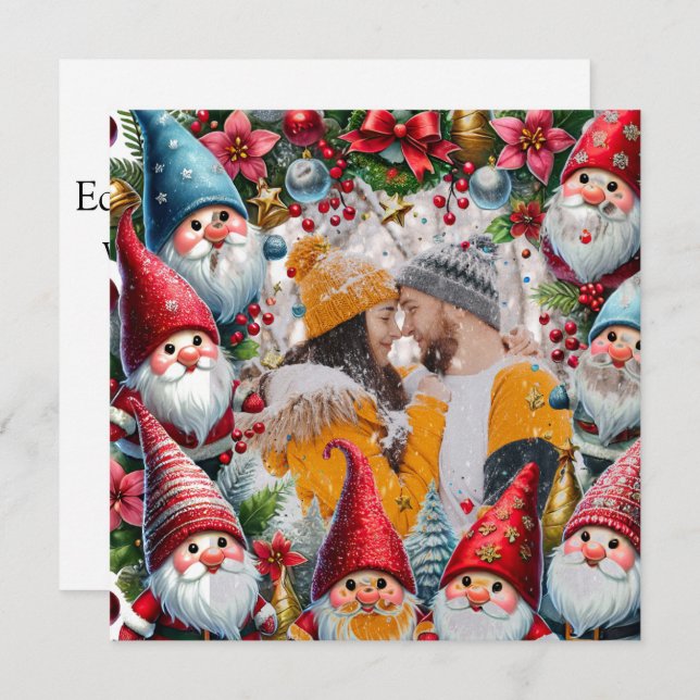 Christmas elves holiday border (Front/Back)