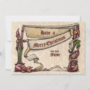 Christmas Elves Invitation