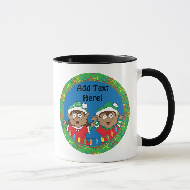 Christmas Elves of Colour Mug (Right)