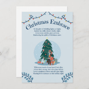 Christmas Embrace Love Poem Card