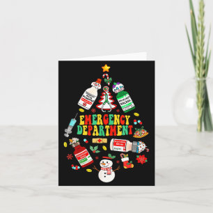 Christmas Emergency Room Er Rn Nurse Department He Card