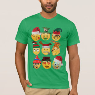 christmas emoji collection funny shirt-design T-Shirt