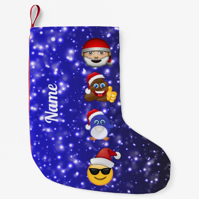 Christmas Emoji Festive Stockings (Front)