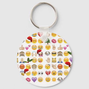 christmas emojis key ring