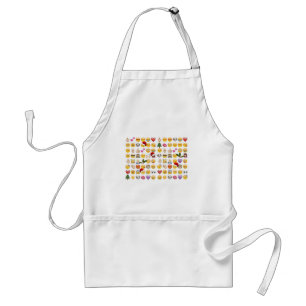 christmas emojis standard apron