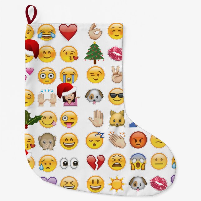 christmas emojis xmas stocking (Front)