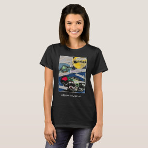 'Christmas Encounters' Painting on a T-Shirt