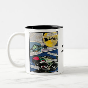 'Christmas Encounters' Painting on a Two-Tone Coffee Mug
