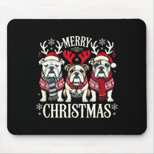 Christmas English Bulldog Mom English Bulldog Chri Mouse Pad