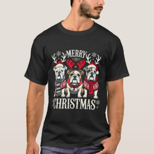 Christmas English Bulldog Mom English Bulldog Chri T-Shirt