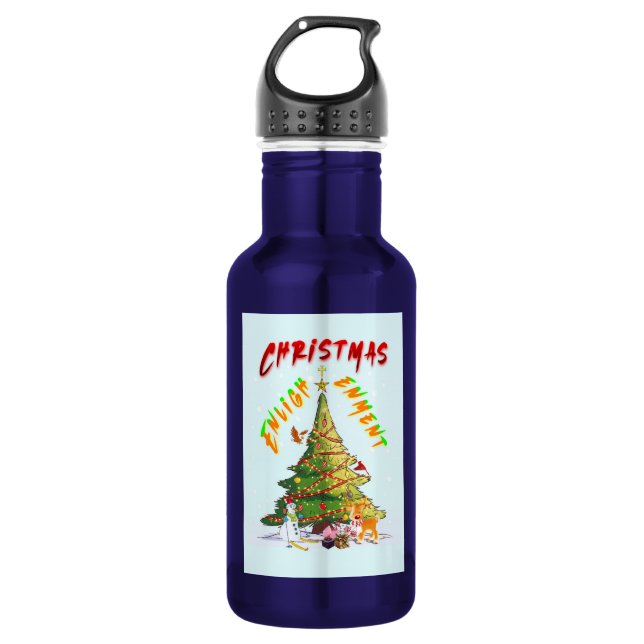 Christmas Enlightenment 532 Ml Water Bottle (Front)