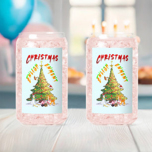 Christmas Enlightenment Can Glass