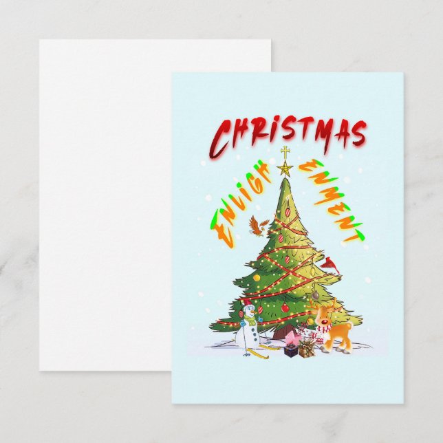 Christmas Enlightenment Card (Front/Back)