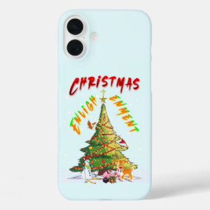 Christmas Enlightenment iPhone 16 Plus Case