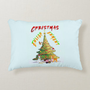 Christmas Enlightenment Decorative Cushion