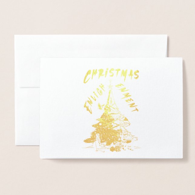 Christmas Enlightenment Foil Card (Front With Envelope)