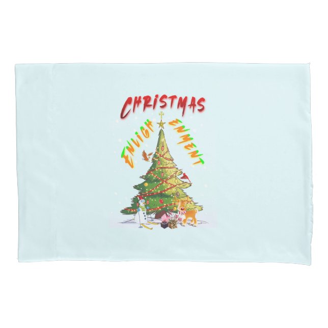 Christmas Enlightenment Pillowcase (Front-Left)