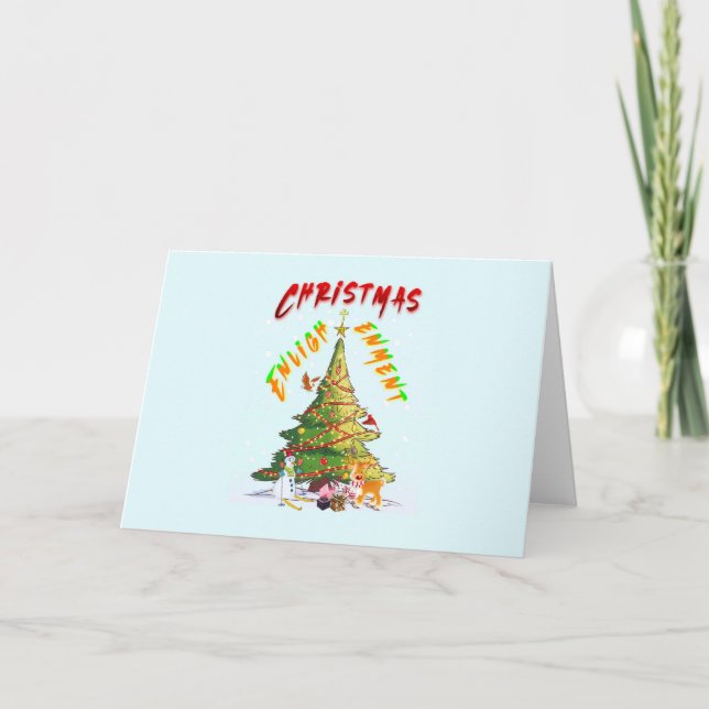 Christmas Enlightenment Thank You Card (Front)