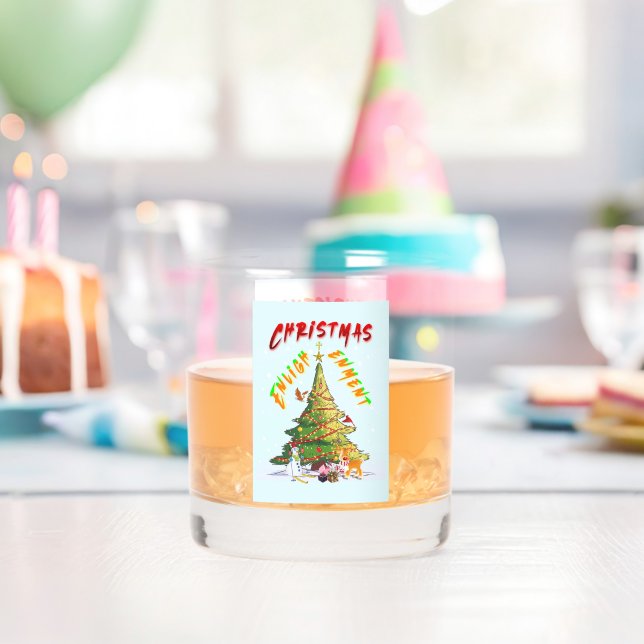 Christmas Enlightenment Whiskey Glass (Insitu (Birthday))