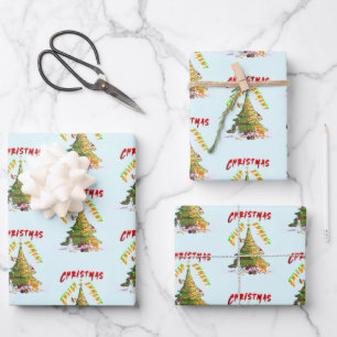 Christmas Enlightenment Wrapping Paper Sheet
