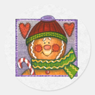 Christmas Envelope Sealer Classic Round Sticker