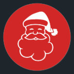 Christmas envelope seals with Santa Claus head<br><div class="desc">Christmas envelope seals with Santa Claus head. Small red stickers for the Holidays.</div>