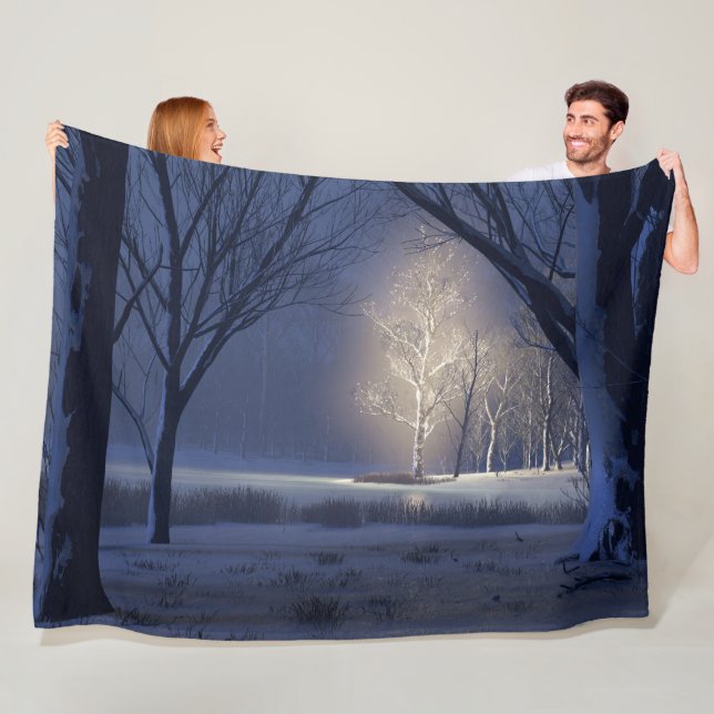 Christmas Ethereal Fleece Blanket (In Situ)