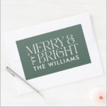 Christmas eucalyptus green modern elegant simple rectangular sticker<br><div class="desc">Christmas natural eucalyptus green modern elegant simple holiday parcel label stickers</div>