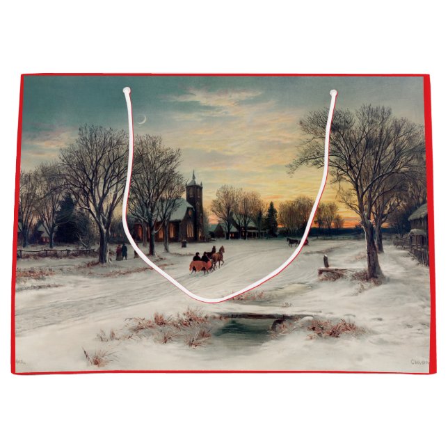CHRISTMAS EVE (1885) BY W.C. BAUER GIFT BAG (Front)