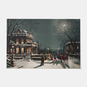 Christmas Eve by Joseph Hoover and Sons Doormat