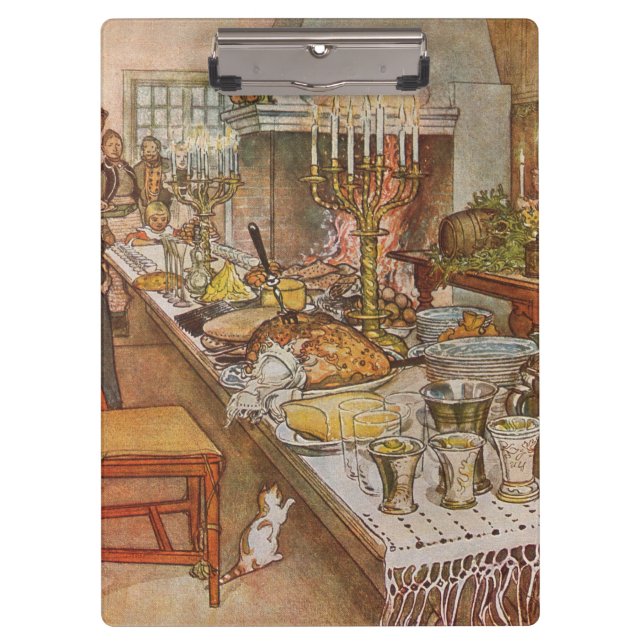 Christmas Eve Carl Larsson 1904 Clipboard (Front)