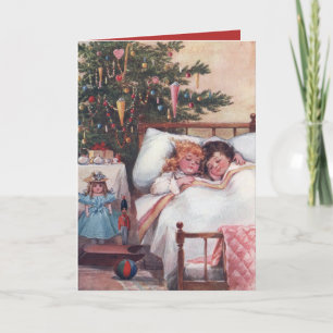 Christmas Eve Frances Brundage Vintage Holiday Card