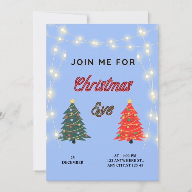 Christmas eve invitation (Front)