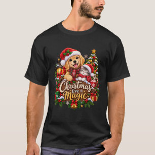 Christmas Eve Magic – Cute Dog & Cat Christmas T-Shirt