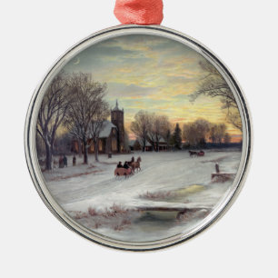 Christmas Eve Metal Tree Decoration